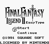 Play <b>Final Fantasy Legend II EasyType</b> Online